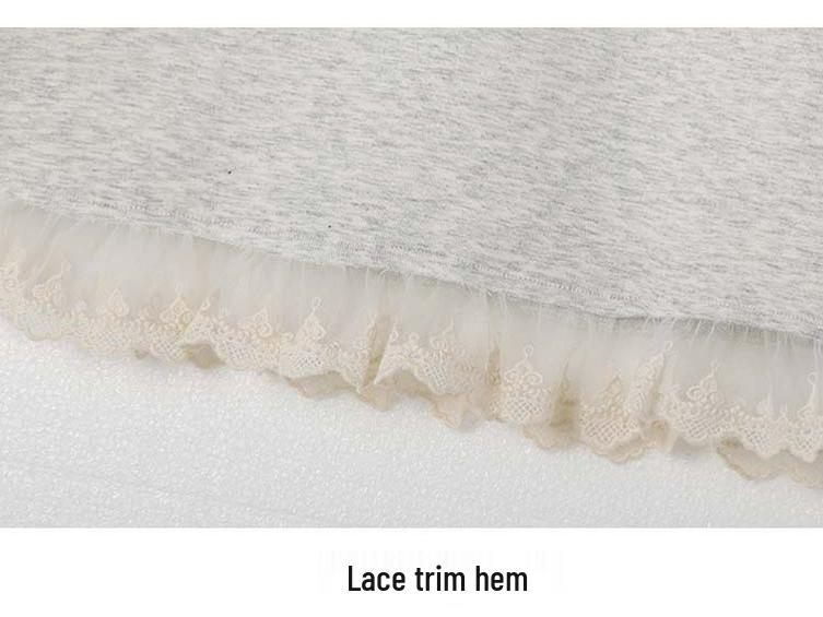 2025 Girls' Spring & Autumn Korean-Style Lace Fashion Three-Piece Set