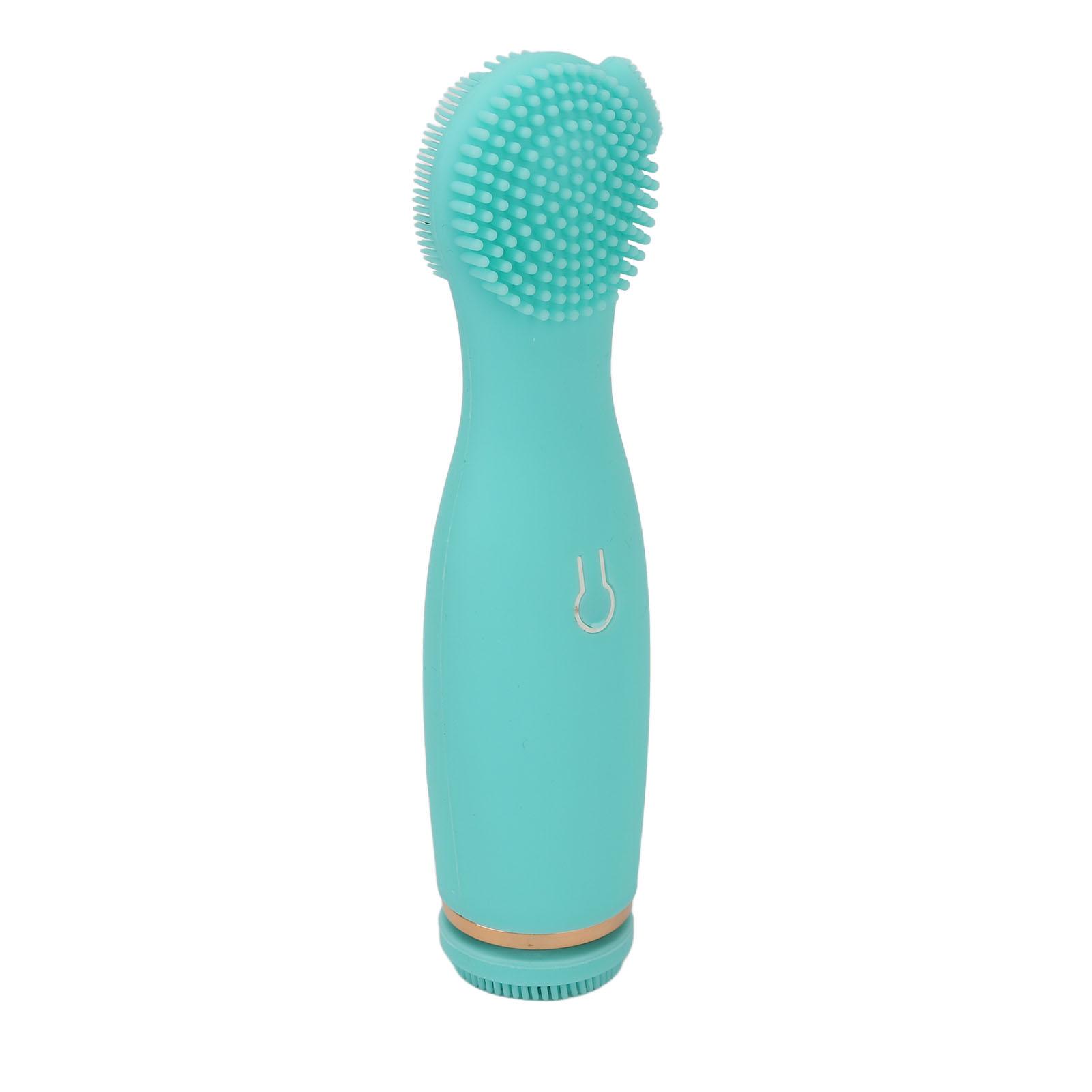 

Электрическая щетка для умывания лица, удаление черных точек, омертвевшая кожа, силиконовая машина для умывания лица, зеленая