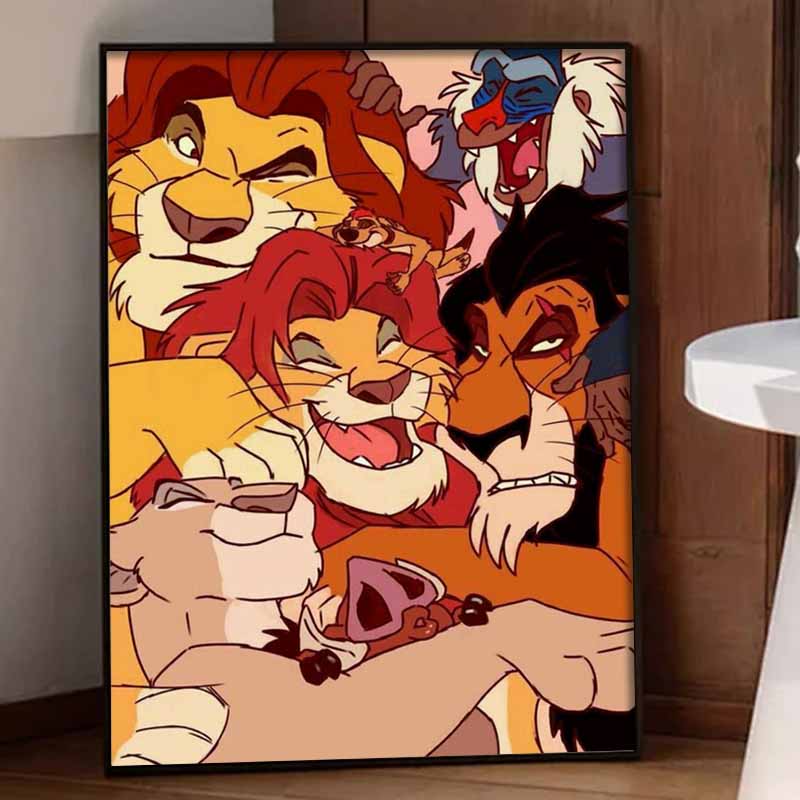 Disney Diamond Painting Kit Lion King Classic Style Home Decor Craft Perfect Gift Idea Diamond Art
