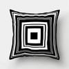 White Black Geometric Cushion Cover x Pillowcase Sofa  Decor  Polyester Home