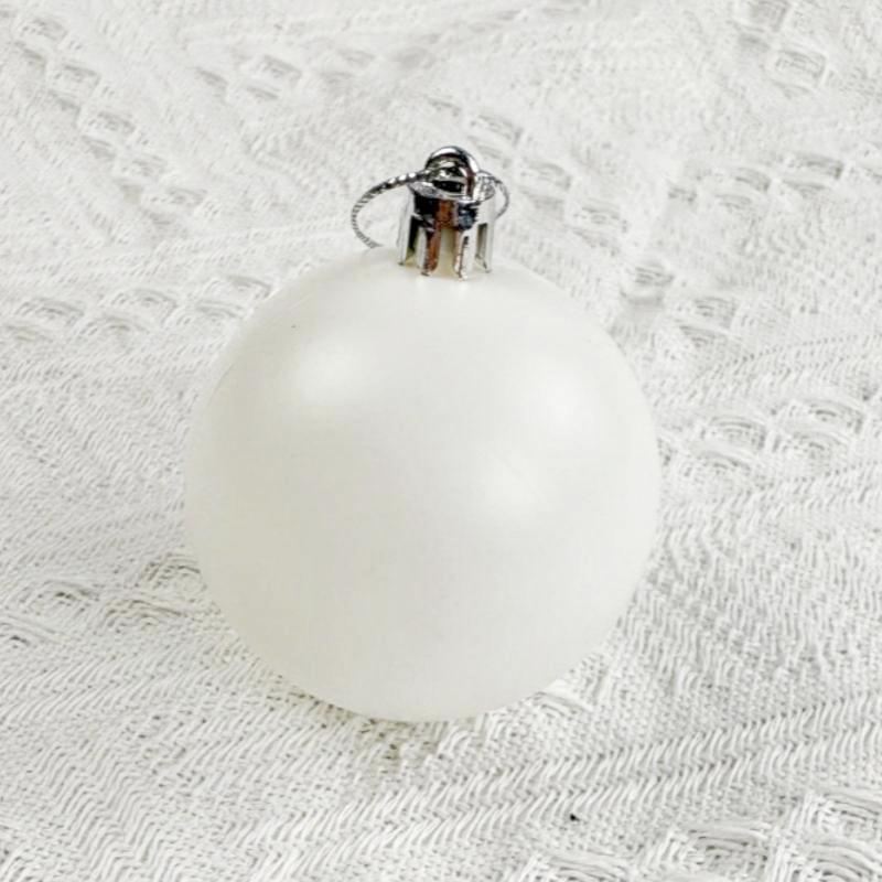 

Елочные украшения - 4/6/8/10 см гальванизированные пластиковые шары, красочные подвесные украшения 8cm with Cap and String