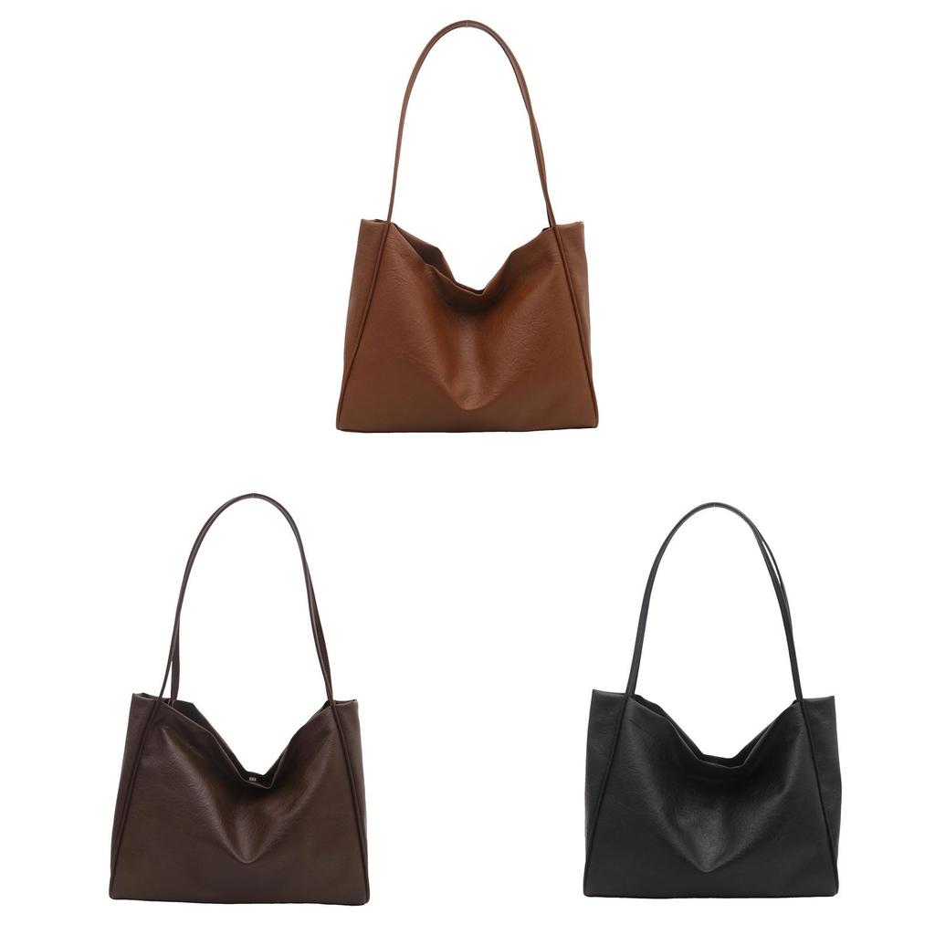 Pu Large Tote Bag For Women With Magnetic Closure And Inner Pocket For Daily Use