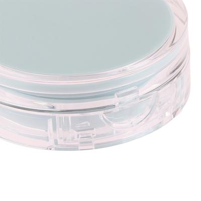 Wiederverwendbare leere Luftkissen-Puffbox, tragbarer Kosmetik-Make-up-Behälter mit Puderschwammspiegel für BB-Creme-Foundation