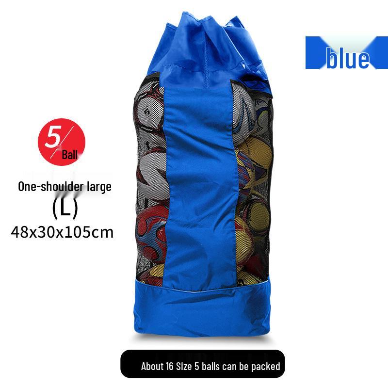 Large Capacity Mesh Bag for Sports Equipment: Football, Basketball & Volleyball Storage