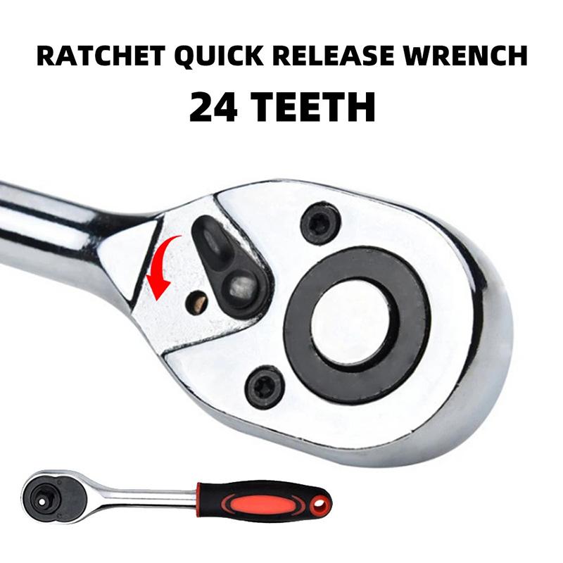 3/8 Zoll 24 Zähne 72 Zähne Teleskop-Kippkopf-Ratschenschlüssel Sechskantschaft 3/8 Gelenkstange Einzelsteckdose