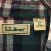 L.L.BEAN 80s Outdoor Vintage Check Pattern Long Sleeve Flannel Button Down Shirt Men's Used