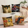 F-Fast And F-Furious Movie Cushion Cover Soft Short Plush Pillow Cover Smooth Cozy Texture Aesthetic Cushion Case Home Decor