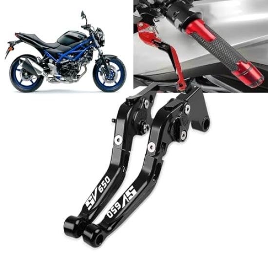 

Motorcycle CNC Alloy Folding Brake and Clutch Levers with Bend Handlebars and Angle Handle Grips for SV650 SV650X 2025 2024 2023 2022 2021-2016 (Used)