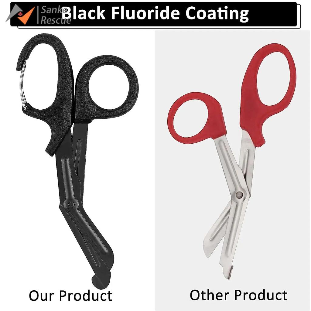 Trauma Shears Stainless Steel Medical Scissors, Bandage Scissors with Carabiner, Nursing Surgical urses,Doctors,Nursing EMT EMS