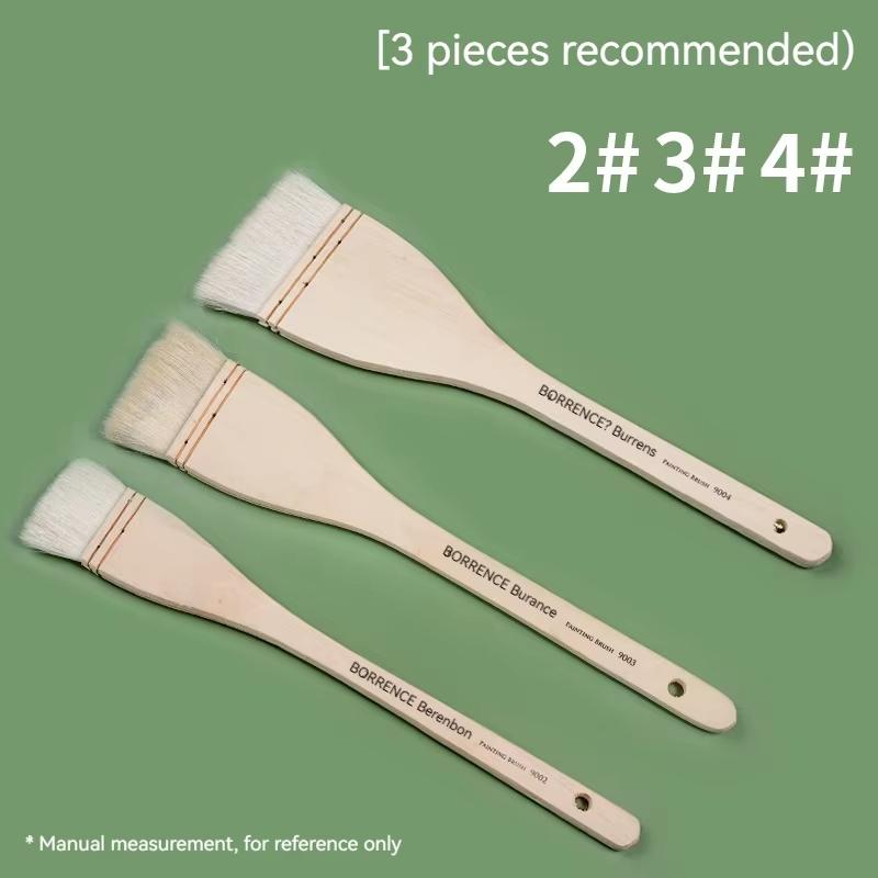 

Borrence 1/2/3/5pcs Memory Nylon Paint Brushes Set for Acrylic Oil Drawing Watercolor Wooden Painting Brush Tools Art Supplies
