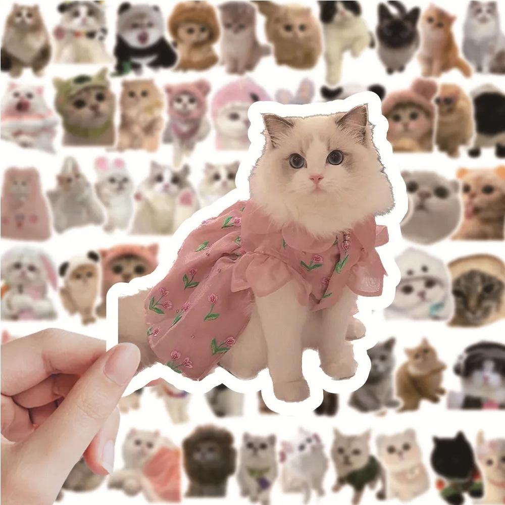 10/30/50pcs Kawaii Pet Cat Stickers Waterproof DIY Luggage Skateboard Phone Laptop Helmet Cute Animal Graffiti Sticker Toy Gifts