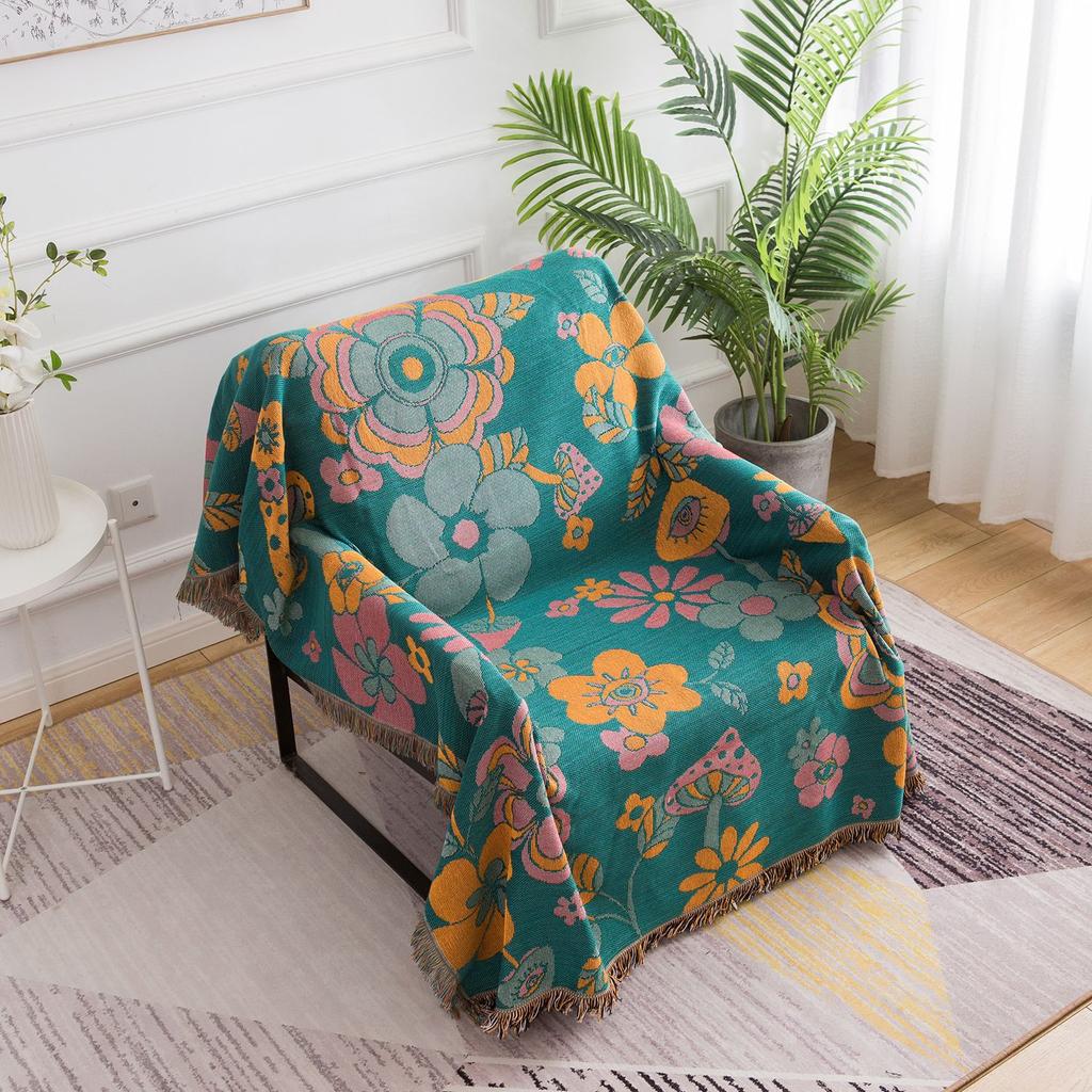 Australian Original Single American Style Villa B & B Dali Courtyard Bohemian Flower Blanket Sofa Cover Cover Blanket