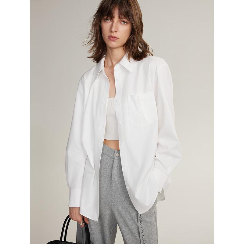 ELLE Women s Loose Long-Sleeve Shirt L