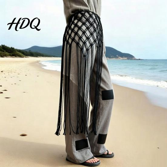 Customizable Fit Belt Women Imitation Leather Adjustable Flexible Cord-Style Waistband Bohemian Style Tassel Corset Skirts Jeans Accessories Hip