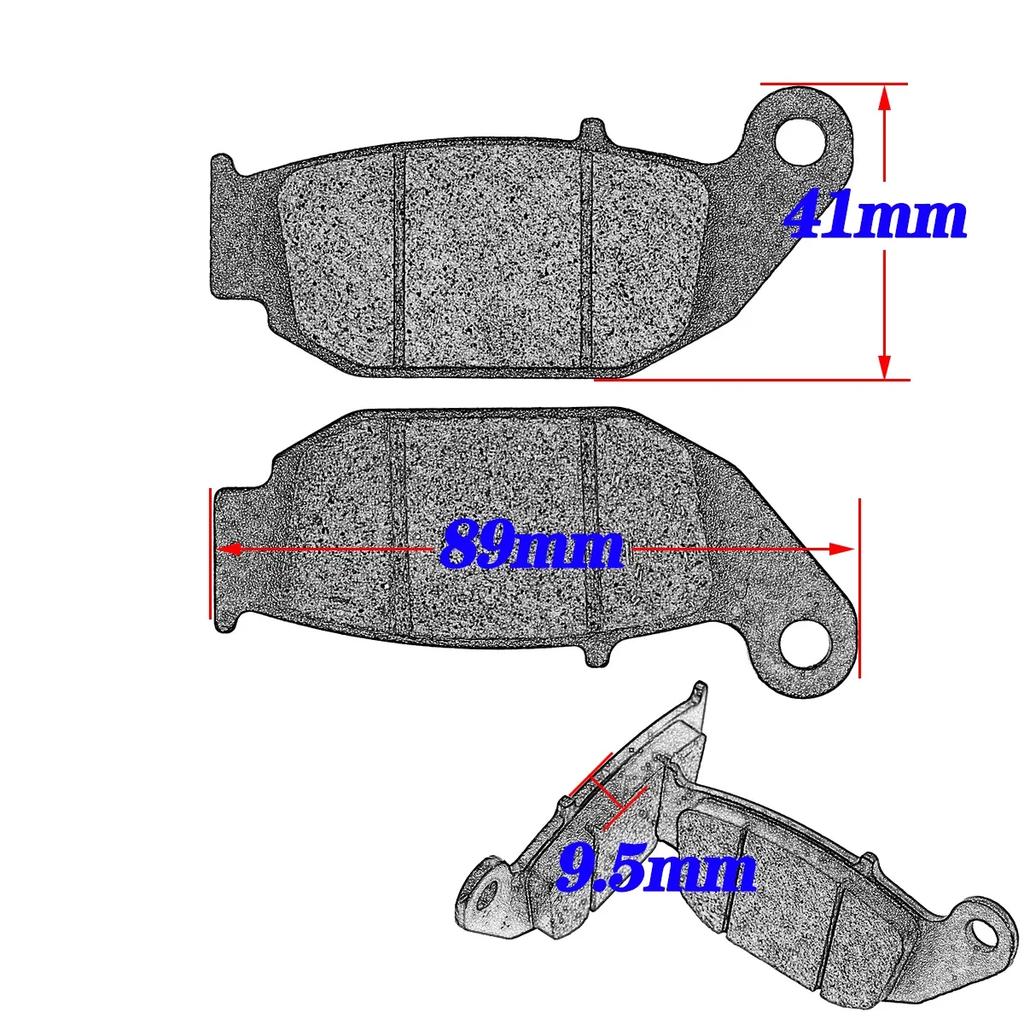 XCMT Motorcycle Front or Rear Brake Pads for Honda CRF250 Rally 17-21 CRF250L 13-21 CRF300 CRF300L ABS 20-22 CRF250M 2012-2017