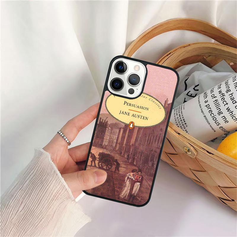 Cover Book Jane Austen Phone Case For iPhone 17 Air 16 15 14 11 12 13 Pro  MAX Plus coque Cover Shell
