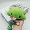Cute Green Frog Plush Keychain Kawaii Bag Charm Soft Stuffed Animal Pendant Creative Holiday Gift for Family and Friends