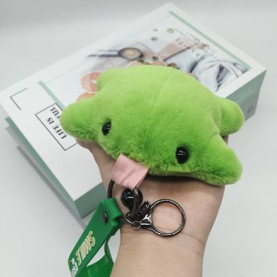 Cute Green Frog Plush Keychain Kawaii Bag Charm Soft Stuffed Animal Pendant Creative Holiday Gift for Family and Friends