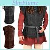 Punk Vikings Medieval Vest Men Cosplay Archer Costume Adult Chest Armor Larp Outfit Jerkin Coat Halloween Men Hunting Vest Pirate Waistcoat Men