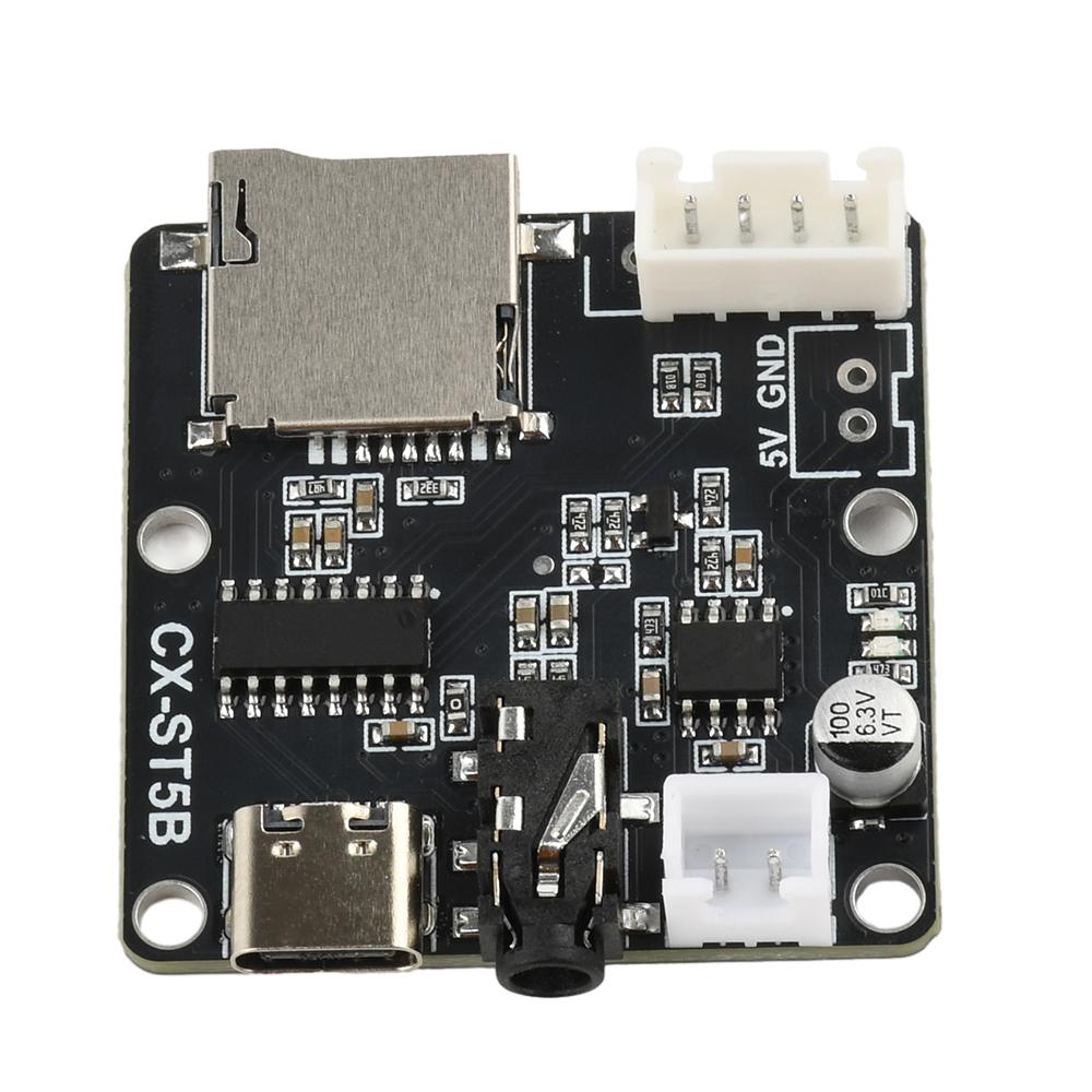 CX-ST5B Serial Port MP3 Voice Chip Module Voice Broadcast Custom Audio Module Single Chip Control Triggers Audio Kit