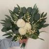 Mixed Artificial Flowers Bouquet with Eucalyptus Leaves And Silver Willow Cuttings for Wedding Floral DIY Home Decor