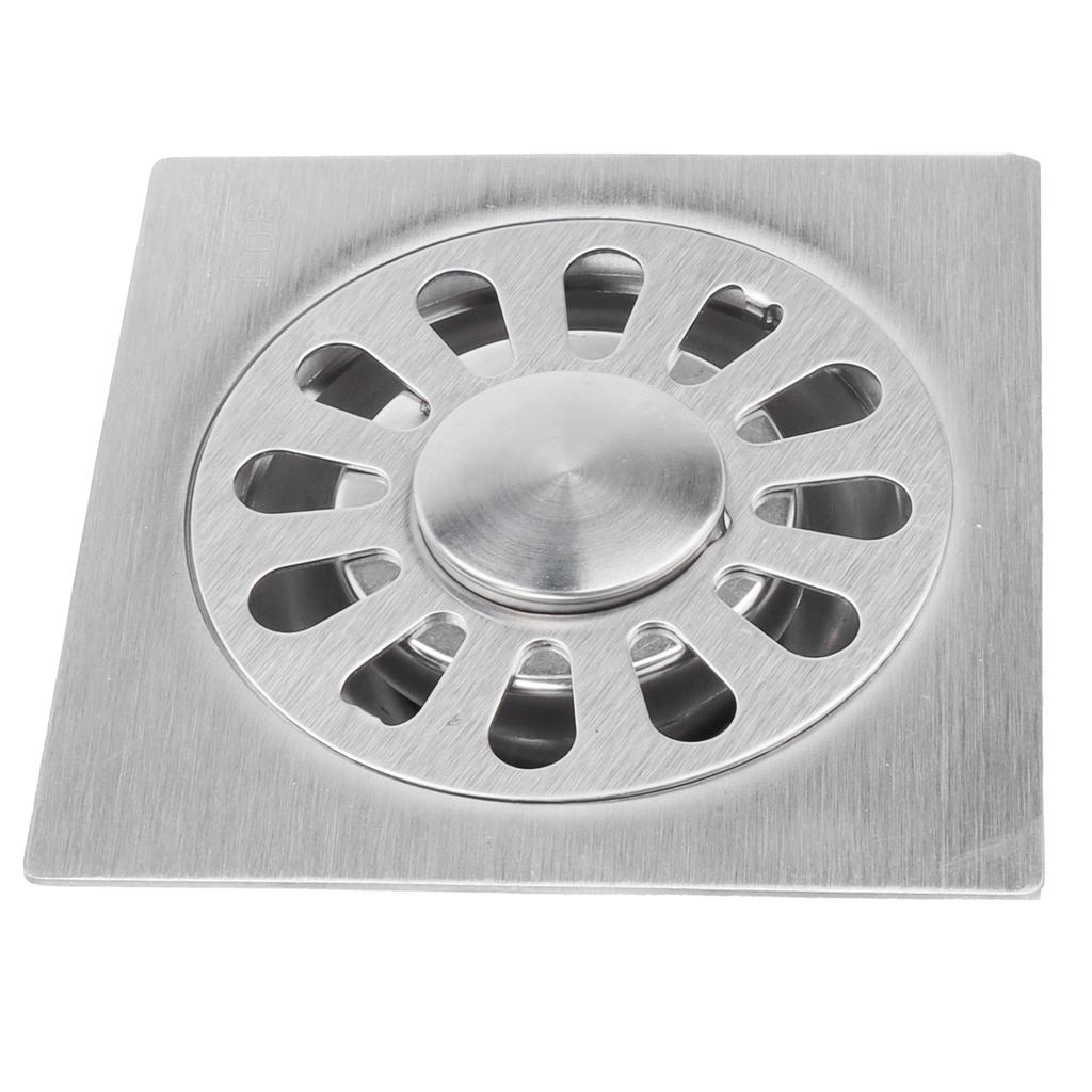 Square Floor Drain Set 304 Stainless Steel Shower Drain For Bathroom Kitchen 10x10cm