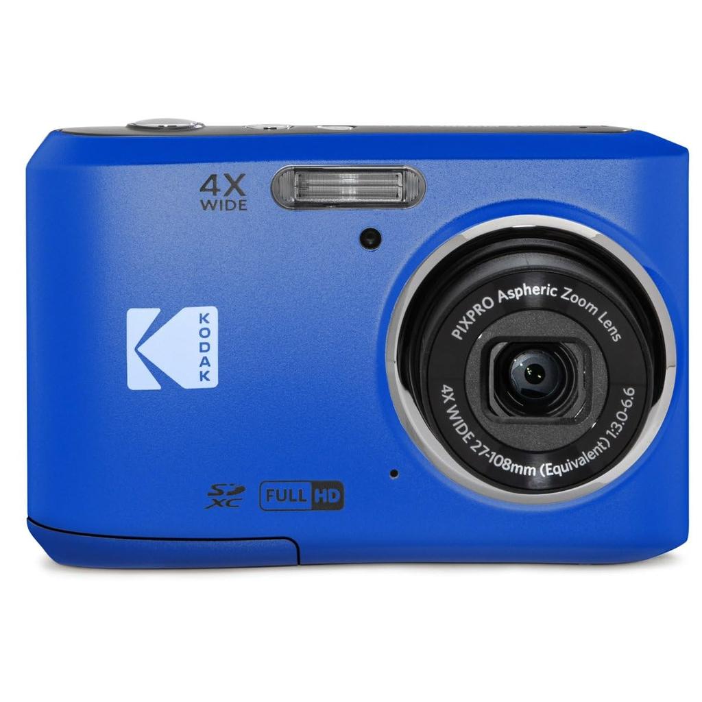 KODAK PIXPRO Friendly Zoom 16MP Digital Camera with 4x Optical 27mm Wide and LCD Screen FZ45-BL Zoom, Angle, 2.7-inch (Blue)