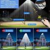 Modern Solar Powered Motion Sensor Street Light Outdoor IP65 Waterproof Floodlight with Remote Control for Garden Yard Garage Parking Lot