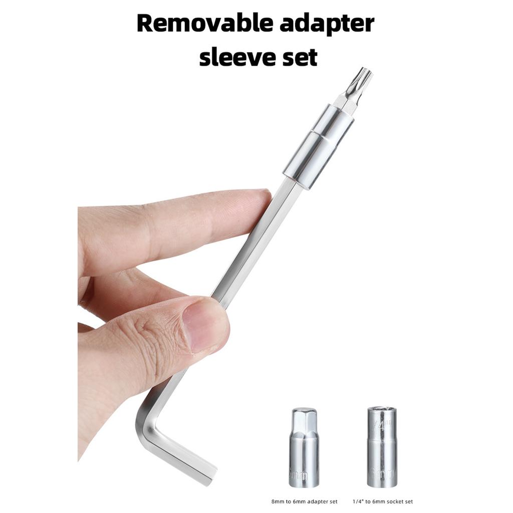 10 in 1 Bicycle Multi Tool Steel Cycling Combination Maintenance Tool Multifunctional Hexagon Wrench Bit Socket Set Tool