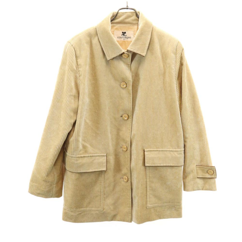 

courreges Corduroy jacket 9AR Cream type Women Used