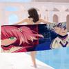Anime Talentless NanaS Beach Towel Colorful Bath Towels for Girl Microfiber Quick Dry Custom Sand Free Beach Yoga Spa Gym Pool
