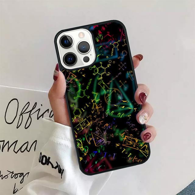 Science Chemistry Formulas Phone Case Cover For iPhone 17 Air 15 16 14 13 11 12 Pro Max Max Plus Back Coque shell