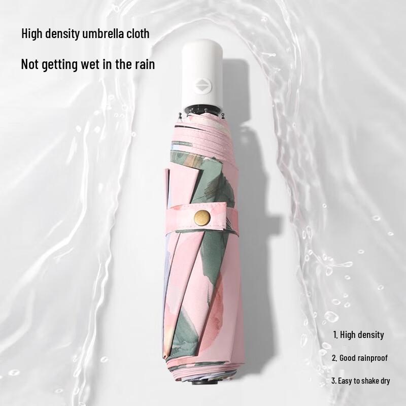 MAYDU Automatic 3-Fold UV Protection Sun Rain Umbrella