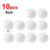Snow Ball White Fur Pompom Toy Balls Children Kids Playing Toys Winter Outdoor Frolic Snowballs Christmas Xmas Tree Decoration