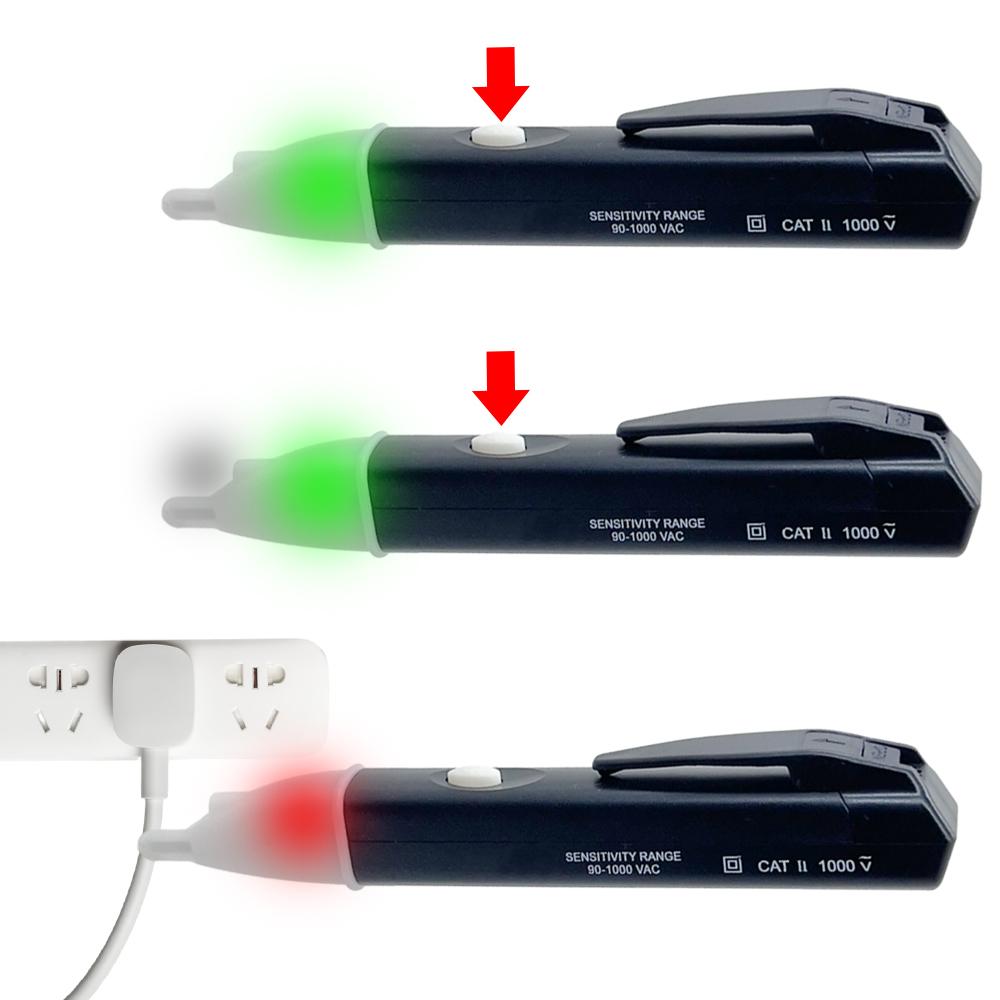 AC/DC Voltage Detectors Smart Non-Contact Tester Pen Meter 90-1000V Current Electric Sensor Test Pencil LED lighting