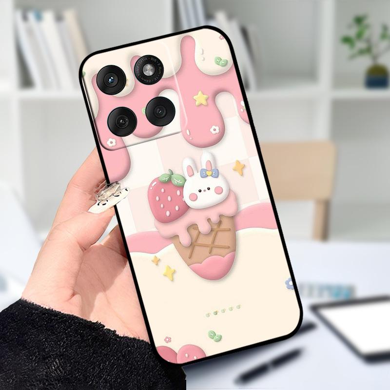 Dla Motorola Edge 60 Fusion Miękkie Etui XT2503-4 Uroczy Kreskówkowy Silikonowy Pokrowiec TPU na Telefon Dla Moto Edge 60Fusion 5G Ochronne Fundas