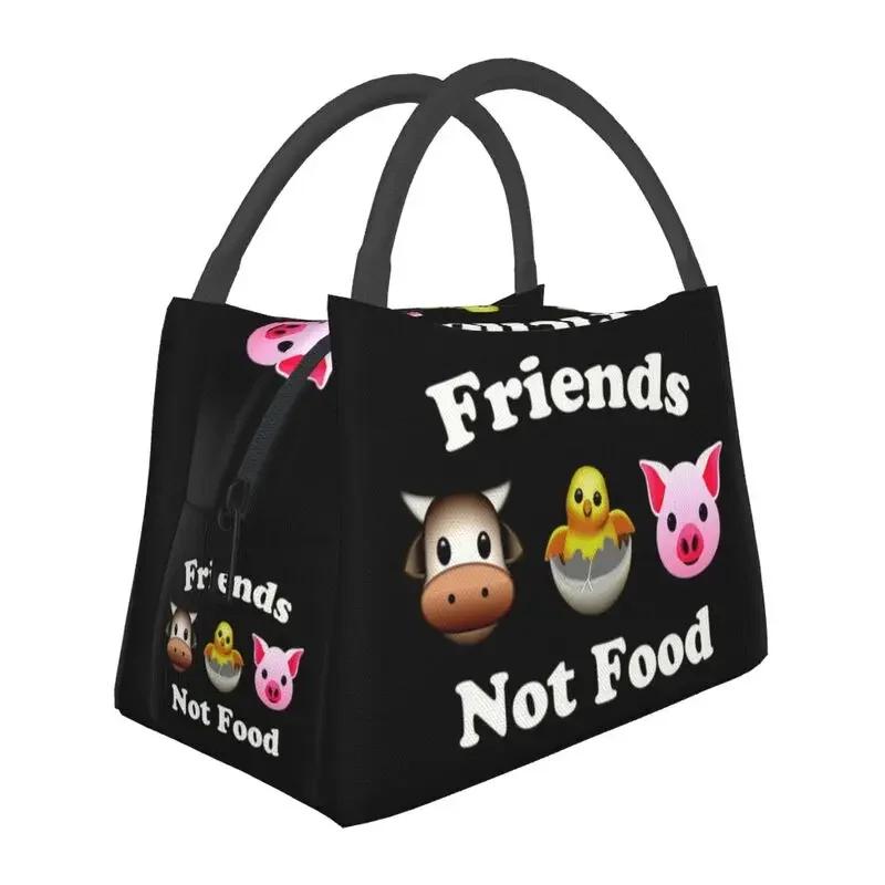 Don't Eat Animals Insulated Lunch Bag for Outdoor Picnic Waterproof Thermal Cooler Lunch Box Women