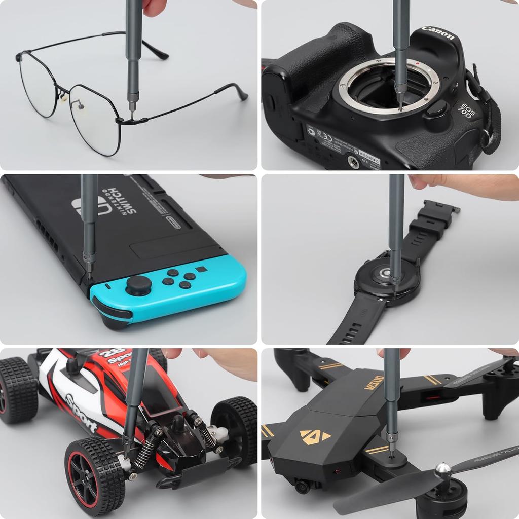 Precision Screwdriver Set 49 in 1 SHARDEN Small Screwdriver Set Magnetic Repair Tool Kit for Laptop, iPhone, Cell Phone, PC, MacBook, Tablet,