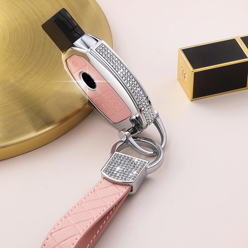 Alloy Car Key Case Cover Protect Shell Bag For Mercedes Benz A B C E S Class W204 W205 W212 W213 W176 GLC CLA GLB AMG W177 X167