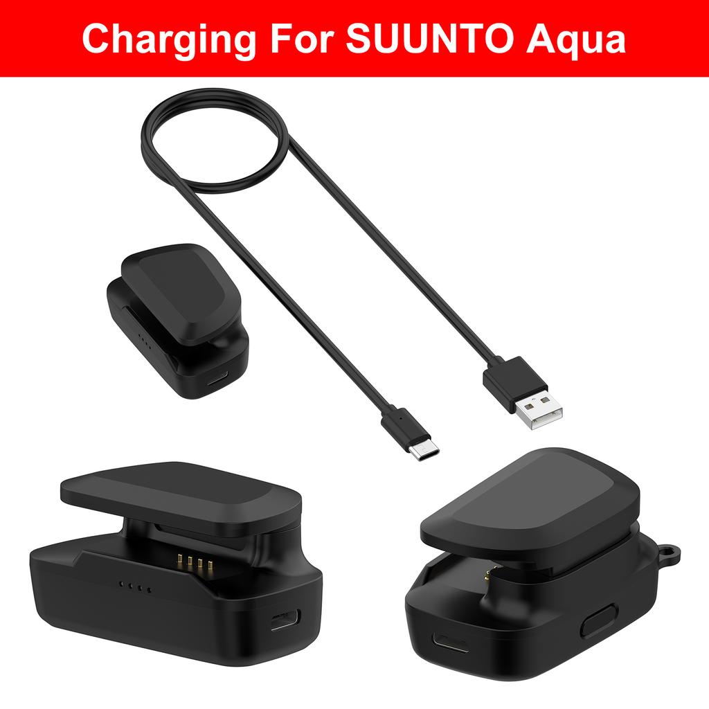 For SUUNTO Aqua Headphones Charging Case Smart Watch Charging Cable Replacement Charger 650mAh Battery Earphone Charging Case