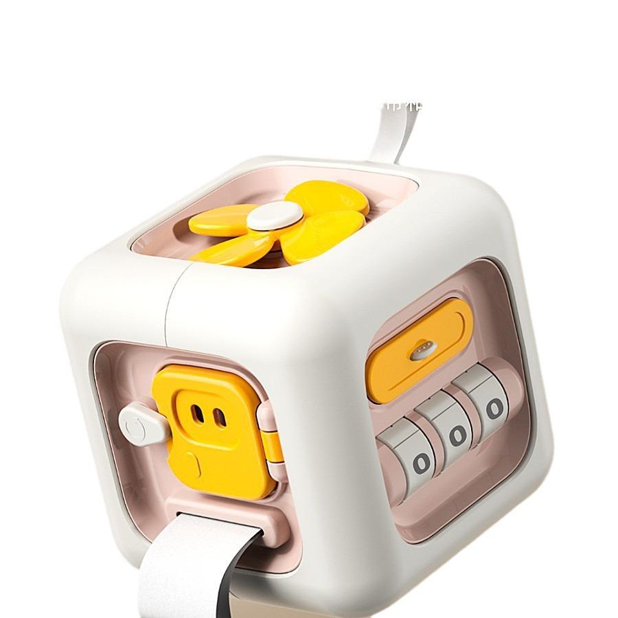 Baby Montessori Early Education Rubik's Cube Dynamic Music Infant 1 Year Old Button Switch Box Busy Ball Hexahedron Toy