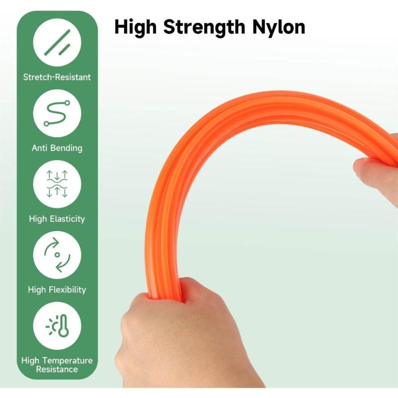 25Pcs Nylon Pre Cut Trimmer Line 18.5inch Long Cutting Trimmer Line for Walk Behind String Mower Accessories Enduring