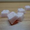 White Pink Jelly Pudding Crystal Transparent MDA Profile Keycap Acrylic Cute  136 key cap Gamer Mechanical Keyboard AJAZZ ak820