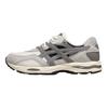 Asics Gel-Mc Plus Tissu Cuir Refente Vache Tendance Mode Résistant à l'Usure Chaussures Décontractées Basses Baskets Unisexe Gris 1203A871-100