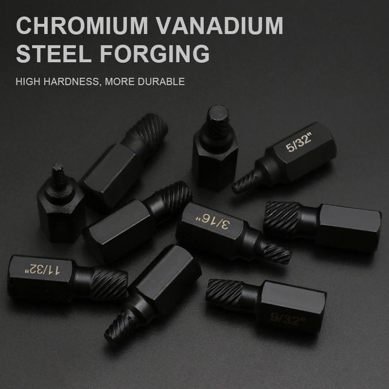 Drive Master Impact Sechskant-Schraubendreher-Set 10-teilig, SAE/Metrisch, 1/8" - 3/8", Stahl, Hochrobuster Aufbewahrungskoffer Rot, Erfüllt Standards