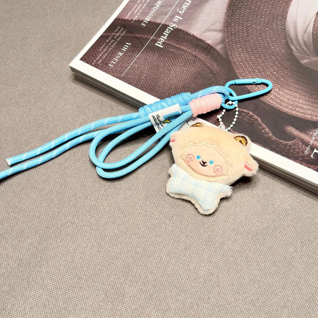 Adorable Plush Lamb Keychain - Creative Animal Bag Charm & Fashionable Ornament