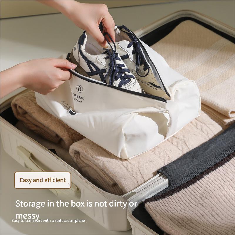 Travel Portable Shoes Storage Bag Waterproof Luggage Organizer Bag Zipper Bag for Storing Cloth Easy Cleaning Shoes Bag