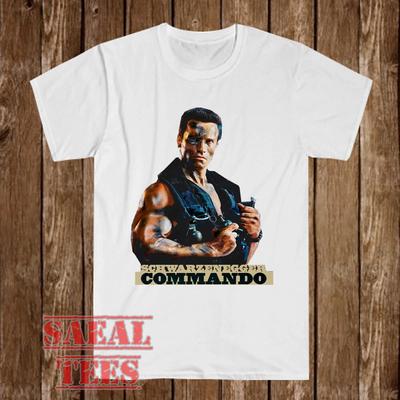 Arnold Schwarzenegger Commando Uomo Bianco Taglia S-5XL