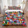 3Pcs Flags World Bedding Sets For All Sizes New 3D Printed Bed Cover Comforter Duvet Cover Pillowcase Bedroom Decoration