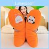 Cartoon Panda Carrot Bed Pillow Soft Plush Toys Material For Children Sleep Aid